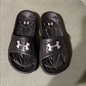 Under Armour Kids Black Slide Sandals